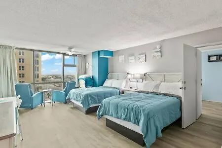 بيت للعطل Oceanside Pair-A-Dise - Double Room, Heated Pool & Beach Access, Free Parking دايتونا بيتش